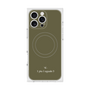 プレミアムスクエアケース with MagSafe［ 1PIU1UGUALE3 - ロゴ - グリーン ］