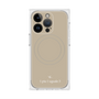 プレミアムスクエアケース with MagSafe［ 1PIU1UGUALE3 - ロゴ - ベージュ ］