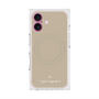 プレミアムスクエアケース with MagSafe［ 1PIU1UGUALE3 - ロゴ - ベージュ ］