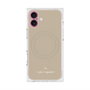 プレミアムスクエアケース with MagSafe［ 1PIU1UGUALE3 - ロゴ - ベージュ ］