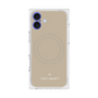 プレミアムスクエアケース with MagSafe［ 1PIU1UGUALE3 - ロゴ - ベージュ ］