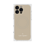 プレミアムスクエアケース with MagSafe［ 1PIU1UGUALE3 - ロゴ - ベージュ ］