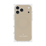 プレミアムスクエアケース with MagSafe［ 1PIU1UGUALE3 - ロゴ - ベージュ ］