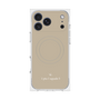 プレミアムスクエアケース with MagSafe［ 1PIU1UGUALE3 - ロゴ - ベージュ ］