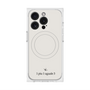 プレミアムスクエアケース with MagSafe［ 1PIU1UGUALE3 - ロゴ - ホワイト ］