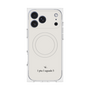プレミアムスクエアケース with MagSafe［ 1PIU1UGUALE3 - ロゴ - ホワイト ］