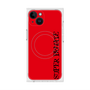 プレミアムスクエアケース with MagSafe［ SUPER PRIVATE - ロゴ - Red&Black ］