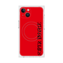 プレミアムスクエアケース with MagSafe［ SUPER PRIVATE - ロゴ - Red&Black ］