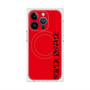 プレミアムスクエアケース with MagSafe［ SUPER PRIVATE - ロゴ - Red&Black ］