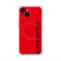 プレミアムスクエアケース with MagSafe［ SUPER PRIVATE - ロゴ - Red&Black ］