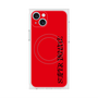 プレミアムスクエアケース with MagSafe［ SUPER PRIVATE - ロゴ - Red&Black ］