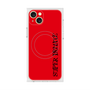 プレミアムスクエアケース with MagSafe［ SUPER PRIVATE - ロゴ - Red&Black ］