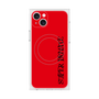 プレミアムスクエアケース with MagSafe［ SUPER PRIVATE - ロゴ - Red&Black ］