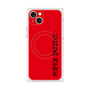 プレミアムスクエアケース with MagSafe［ SUPER PRIVATE - ロゴ - Red&Black ］