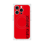 プレミアムスクエアケース with MagSafe［ SUPER PRIVATE - ロゴ - Red&Black ］