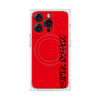 プレミアムスクエアケース with MagSafe［ SUPER PRIVATE - ロゴ - Red&Black ］