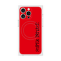 プレミアムスクエアケース with MagSafe［ SUPER PRIVATE - ロゴ - Red&Black ］