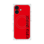 プレミアムスクエアケース with MagSafe［ SUPER PRIVATE - ロゴ - Red&Black ］