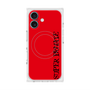 プレミアムスクエアケース with MagSafe［ SUPER PRIVATE - ロゴ - Red&Black ］