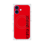 プレミアムスクエアケース with MagSafe［ SUPER PRIVATE - ロゴ - Red&Black ］