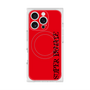 プレミアムスクエアケース with MagSafe［ SUPER PRIVATE - ロゴ - Red&Black ］