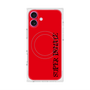プレミアムスクエアケース with MagSafe［ SUPER PRIVATE - ロゴ - Red&Black ］