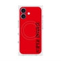 プレミアムスクエアケース with MagSafe［ SUPER PRIVATE - ロゴ - Red&Black ］