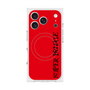 プレミアムスクエアケース with MagSafe［ SUPER PRIVATE - ロゴ - Red&Black ］