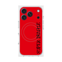 プレミアムスクエアケース with MagSafe［ SUPER PRIVATE - ロゴ - Red&Black ］