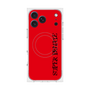 プレミアムスクエアケース with MagSafe［ SUPER PRIVATE - ロゴ - Red&Black ］
