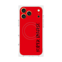 プレミアムスクエアケース with MagSafe［ SUPER PRIVATE - ロゴ - Red&Black ］