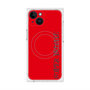 プレミアムスクエアケース with MagSafe［ SUPER PRIVATE - ロゴ - Red ］