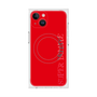プレミアムスクエアケース with MagSafe［ SUPER PRIVATE - ロゴ - Red ］