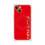 プレミアムスクエアケース with MagSafe［ SUPER PRIVATE - ロゴ - Red ］