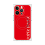 プレミアムスクエアケース with MagSafe［ SUPER PRIVATE - ロゴ - Red ］