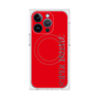 プレミアムスクエアケース with MagSafe［ SUPER PRIVATE - ロゴ - Red ］