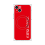 プレミアムスクエアケース with MagSafe［ SUPER PRIVATE - ロゴ - Red ］