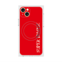 プレミアムスクエアケース with MagSafe［ SUPER PRIVATE - ロゴ - Red ］