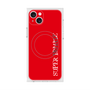 プレミアムスクエアケース with MagSafe［ SUPER PRIVATE - ロゴ - Red ］