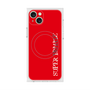 プレミアムスクエアケース with MagSafe［ SUPER PRIVATE - ロゴ - Red ］