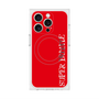 プレミアムスクエアケース with MagSafe［ SUPER PRIVATE - ロゴ - Red ］