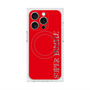 プレミアムスクエアケース with MagSafe［ SUPER PRIVATE - ロゴ - Red ］