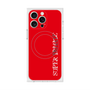 プレミアムスクエアケース with MagSafe［ SUPER PRIVATE - ロゴ - Red ］
