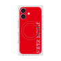 プレミアムスクエアケース with MagSafe［ SUPER PRIVATE - ロゴ - Red ］