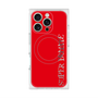 プレミアムスクエアケース with MagSafe［ SUPER PRIVATE - ロゴ - Red ］