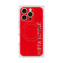 プレミアムスクエアケース with MagSafe［ SUPER PRIVATE - ロゴ - Red ］