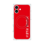 プレミアムスクエアケース with MagSafe［ SUPER PRIVATE - ロゴ - Red ］