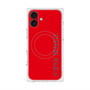 プレミアムスクエアケース with MagSafe［ SUPER PRIVATE - ロゴ - Red ］