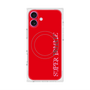 プレミアムスクエアケース with MagSafe［ SUPER PRIVATE - ロゴ - Red ］