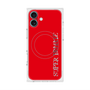 プレミアムスクエアケース with MagSafe［ SUPER PRIVATE - ロゴ - Red ］